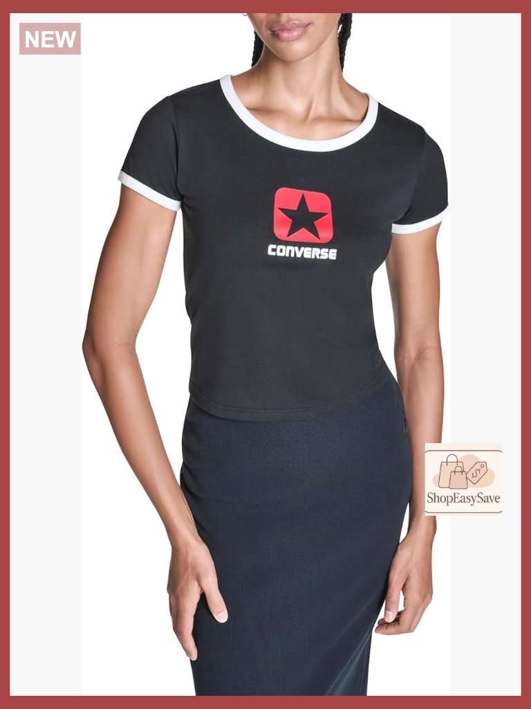 Box Star Crew Neck T-Shirt Casual Classic Retro Minimal Everyday Wear